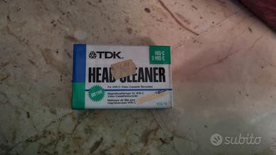 2196NN-TDK Head Cleaner VHS-C S-VHS-C Nuovo