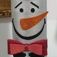 decorazioni natalizie artigianali pupazzo di neve