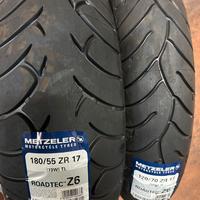 coppia gomme moto nuove metzeler z6