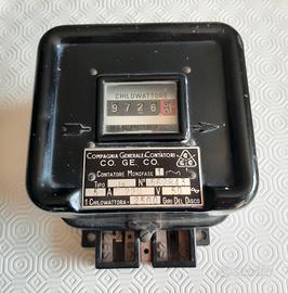 Contatore CO. GE. CO. ed isolatore MIVA  vintage