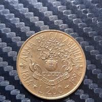 moneta 200 lire arma dei carabinieri 