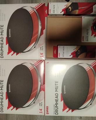evans soundoff set completo  sordine per batteria
