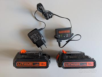 Batterie e caricabatterie trapano Black&Decker