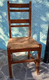 6 sedie rustico campagnolo 