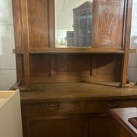 Credenza doppio corpo in stile liberty