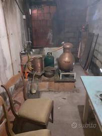 Alanbicco in rame pesante