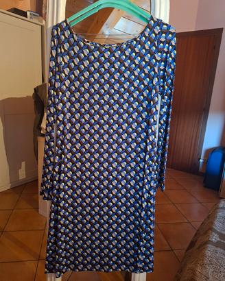 vestito morbido Malìparmi disegno geometrico 