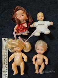 Set di 4 bambole vintage anni 90