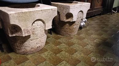 4 vasi in marmo anni 70 