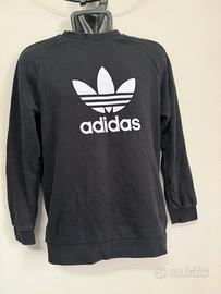 Adidas  felpa nera trefoil grande M vintage
