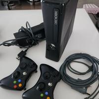 Console XBOX 360 nera + 2 controller