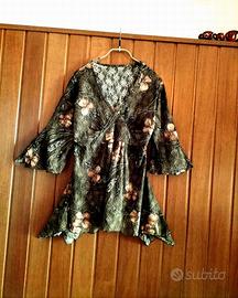 BLUSA *PIZZO SANGALLO* SVASATA ASIMMETRICA *NUOVA*