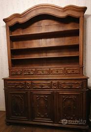 Credenza con Piattaia in noce