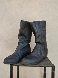 scarponi moto vintage in pelle marca Giudici 