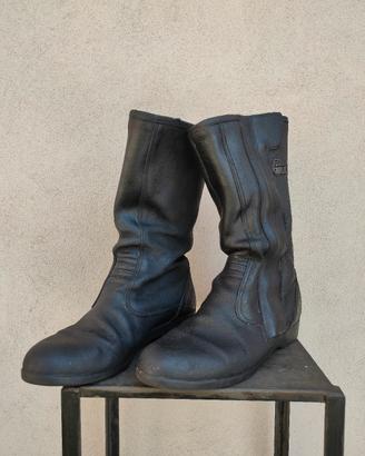 scarponi moto vintage in pelle marca Giudici 
