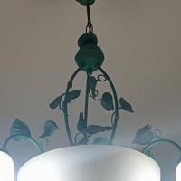 Lampadario in ferro battuto