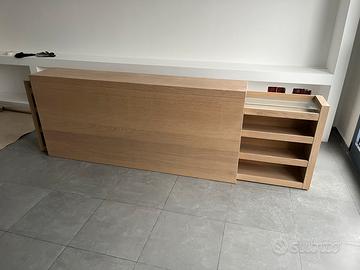 Testiera letto IKEA MALM con comodini