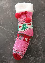 CALZETTONI NATALIZI ANTISCIVOLO IMBOTTITI DONNA