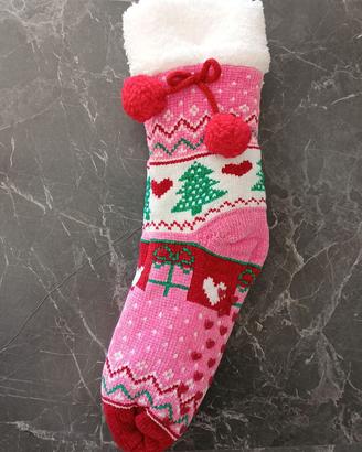 CALZETTONI NATALIZI ANTISCIVOLO IMBOTTITI DONNA