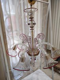 Lampadario in Vetro di murano 
