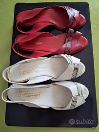 Sandali bassi in pelle 