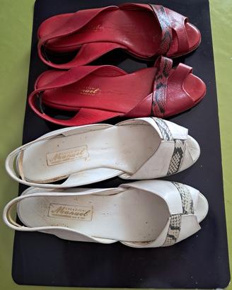 Sandali bassi in pelle 