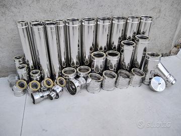 Canna fumaria coibentata tubi e accessori inox