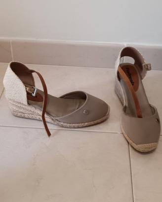 sandalo espadrillas con zeppa