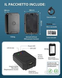 AT1 Localizzatore GPS per Auto, moto - Tracker GPS