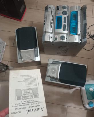 Amstrad stereo impianto HiFi cd musicassette radio