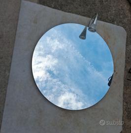 Specchio con portalampada