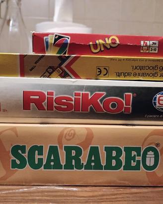 Risiko Cluedo Scarabeo Uno