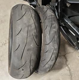 Coppia gomme moto 120/70 180/55 MITAS SPORT EV+ 22