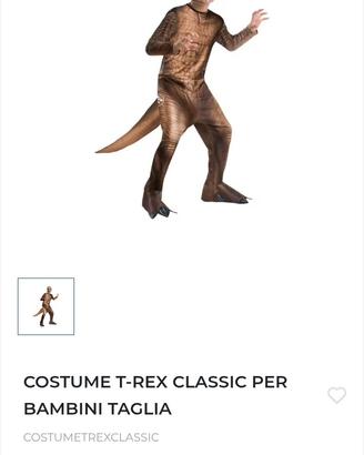 costume carnevale t rex 