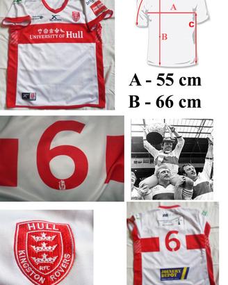 HULL KINGSTON ROVERS RUGBY MILLWARD 6 FINALE COPPA