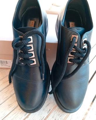 scarpe come nuove,  in pelle nere n.37