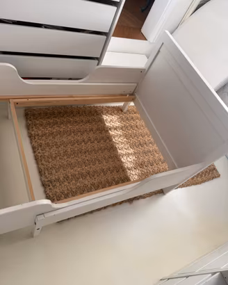 Letto allungabile ikea bianco SUNDVIK con MATERASS