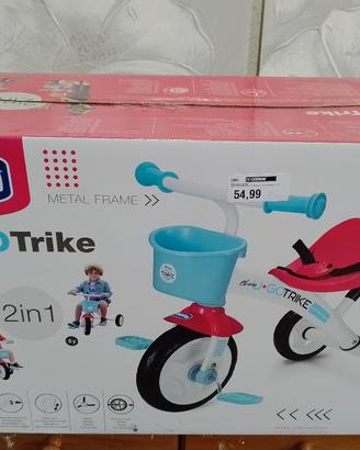 Triciclo chicco nuovo, sigillato, manico, unisex