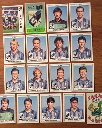 lotto di 17 figurine Panini Inter 1989/90