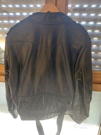 giubbotto moto in vera pelle harley
