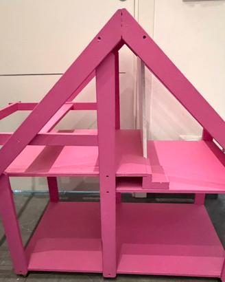Casa delle  bambole fucisa rosa