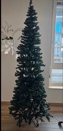 albero di natale slim, h210cm (seminuovo)