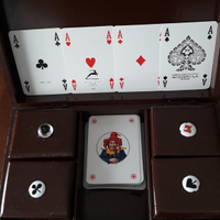 Scatola in legno porta carte