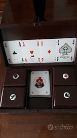 Scatola in legno porta carte