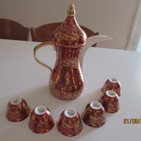 Caffettiera araba Dellah con 6 tazzine