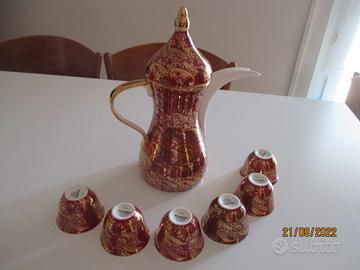 Caffettiera araba Dellah con 6 tazzine