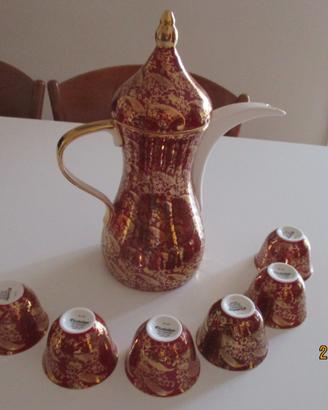 Caffettiera araba Dellah con 6 tazzine