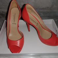 Scarpe Via Maestra tacco colore corallo