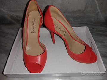 Scarpe Via Maestra tacco colore corallo