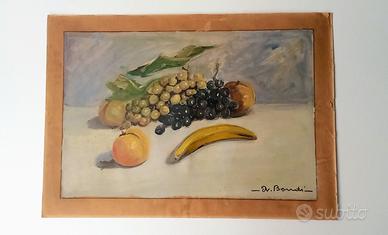 Dipinto olio su carta Aldo Bondi (1899-1976)